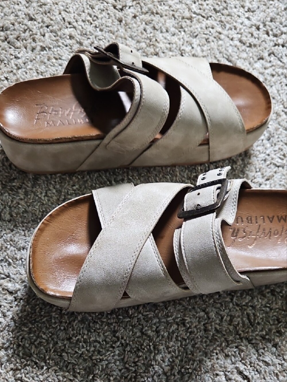 Blowfish Cross-Strap Platform Sandals with Adjustable Buckle - Picture 7 of 13